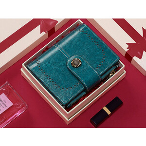 فروش کیف دستی زنانه چرمی تاشو IOS/Aiguoshi Cowhide women's folding wallet 2045