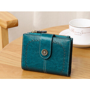 فروش کیف پول زنانه چرمی تاشو IOS/Aiguoshi Cowhide women's folding wallet 2045