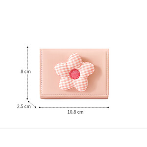 فروش کیف پول سه تاشو زنانه طرح گل تائومیک میک TAOMICMIC Y8074 Flower Cute Folding Wallet Tri-fold