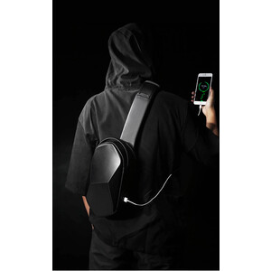 کوله تک بند منشوری با ظرفیت 7.9 اینچ دارای پورت USB 3.0 بانگه BANGE BG-7213 PRISM CROSSBODY BAG (9.7")