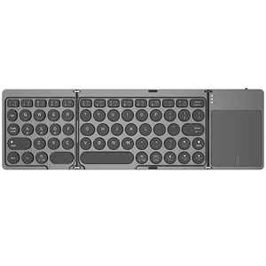 کیبورد بی‌‌سیم تاشو شارژی با تاچ پد Foldable Keyboard