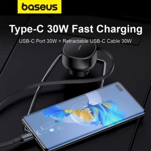 کیفیت شارژر فندکی 60 وات بیسوس
