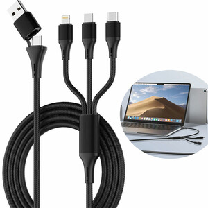 کابل چندسر 100 وات الدنیو Ldnio مدل LC97uc طول 120 سانتی‌متر