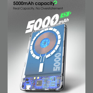 فروش پاوربانک وایرلس و تایپ سی 5000 الدینیو