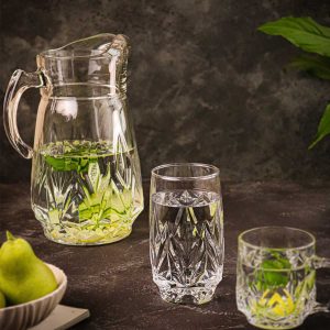 سرویس پارچ و لیوان 7 پارچه کویین نوری تازه