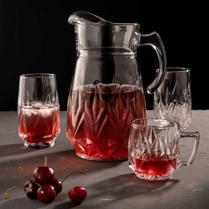 سرویس پارچ و لیوان 7 پارچه کویین نوری تازه