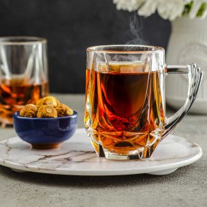 نیم لیوان دسته دار 6 پارچه استاتیک نوری تازه