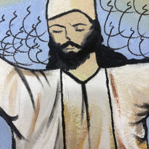 تابلو نقاشی رنگ روغن طرح رقص سماع