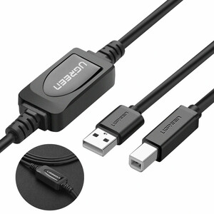 کابل پرینتر USB 3.0 یوگرین UGreen مدل US122 – 10374 طول 10 متر