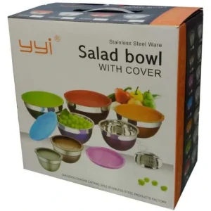 سرویس ۱۰ پارچه لگن استیل yyi