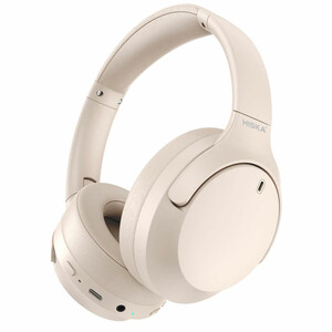 هدفون بیسیم کرم رنگ هیسکا
