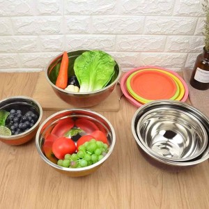 سرویس لگن استیل رنگی