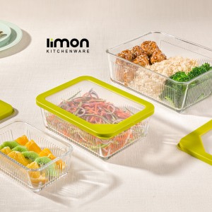 ظرف شیشه ای دربدار 2.250 لیتر لیمون