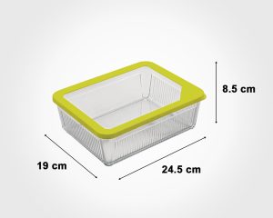 ظرف شیشه ای دربدار 2.250 لیتر لیمون