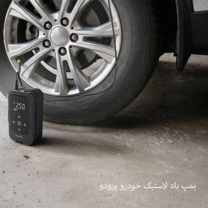 افزایش باد لاستیک توسط کمپرسور