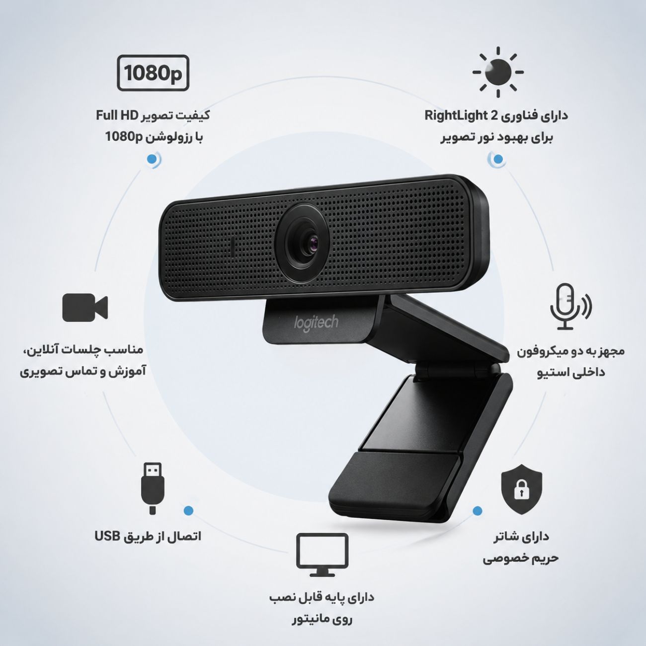 ویژگی های وب کم لاجیتک