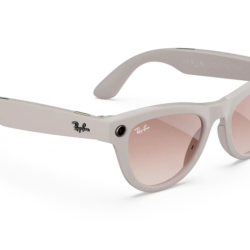 Meta – Ray‑Ban Meta Skyler Shiny Chalky Gray / Cinnamon Pink