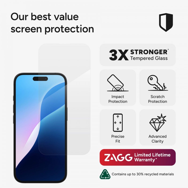 ZAGG Glass+ Screen Protector