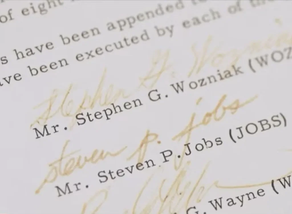 گران‌ترین کلکسیون اپل: قرارداد تأسیس Apple تا ۴ میلیون دلار حراج می‌شود