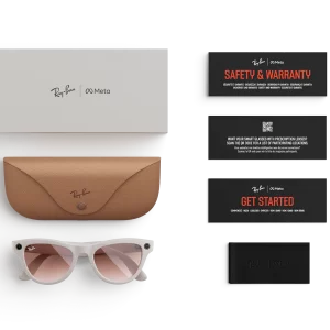 Meta – Ray‑Ban Meta Skyler Shiny Chalky Gray / Cinnamon Pink