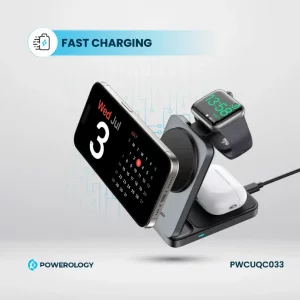 Powerology Qi2 Fast Charging Multi-Device Hub - Black