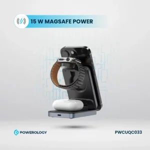 Powerology Qi2 Fast Charging Multi-Device Hub - Black