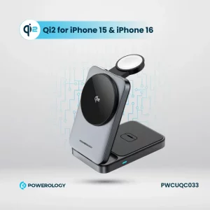 Powerology Qi2 Fast Charging Multi-Device Hub - Black