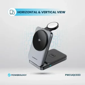 Powerology Qi2 Fast Charging Multi-Device Hub - Black