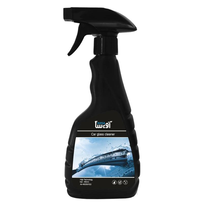اسپری تمیز و براق کننده شیشه خودرو آویسا مدل AV-450DG1122 حجم 450 میلی لیتر