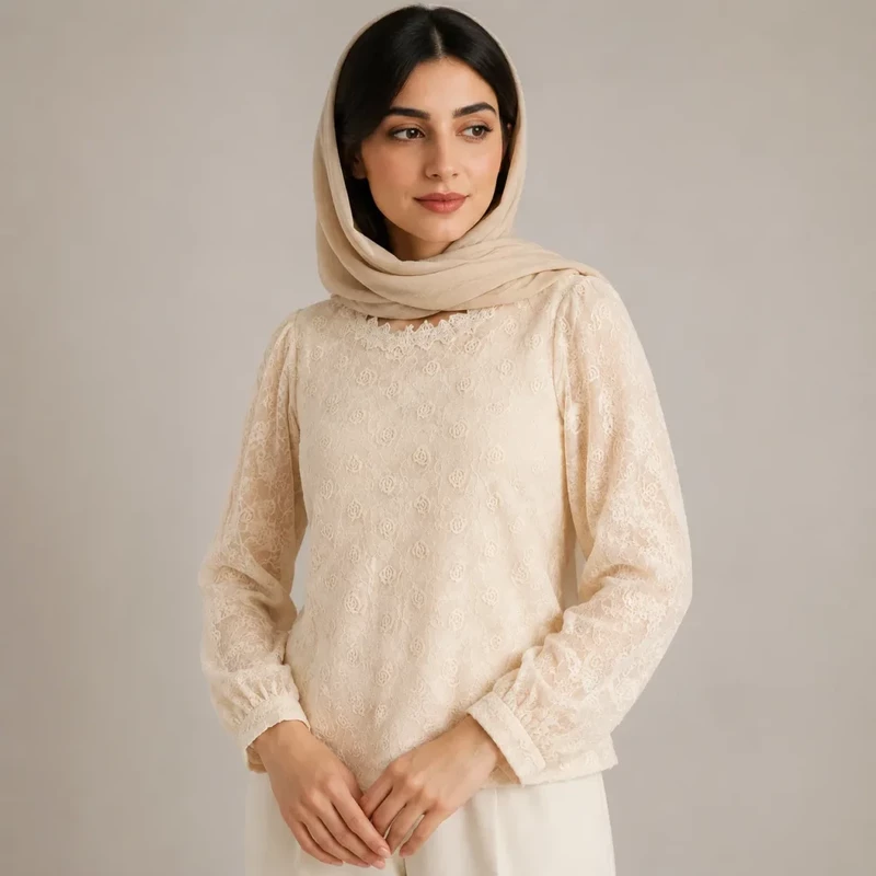 شومیز گلدار مدل گلرخ