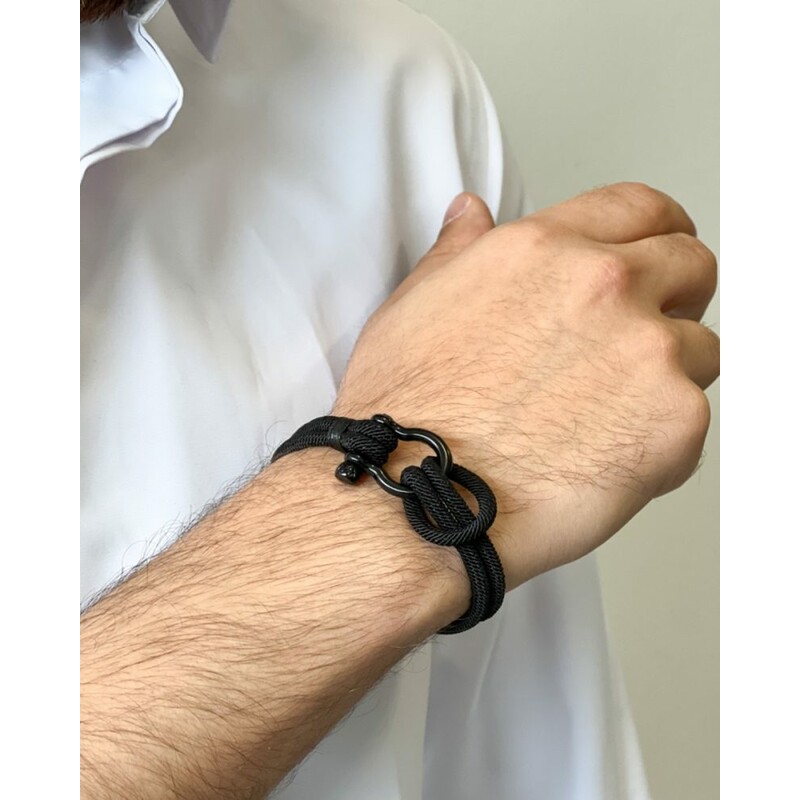 دستبند پسرانه امگا مدل  طنابی