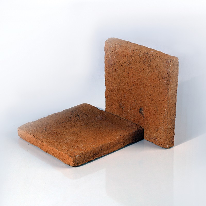 Rustic traditional floor brick dark chamotte random 3*20*20