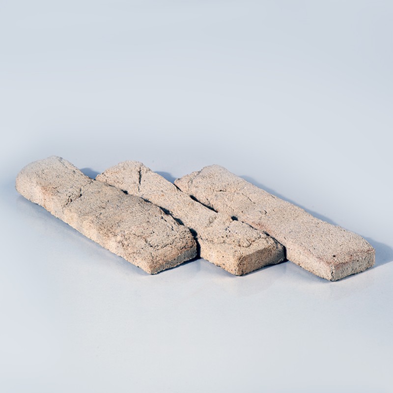 Traditional rustic white rocky brick 2.5*21*5 single code