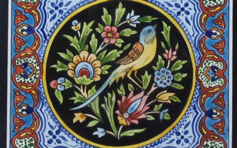 10 مدل کاشی گل و مرغ ساده و جدید {2024-1403}