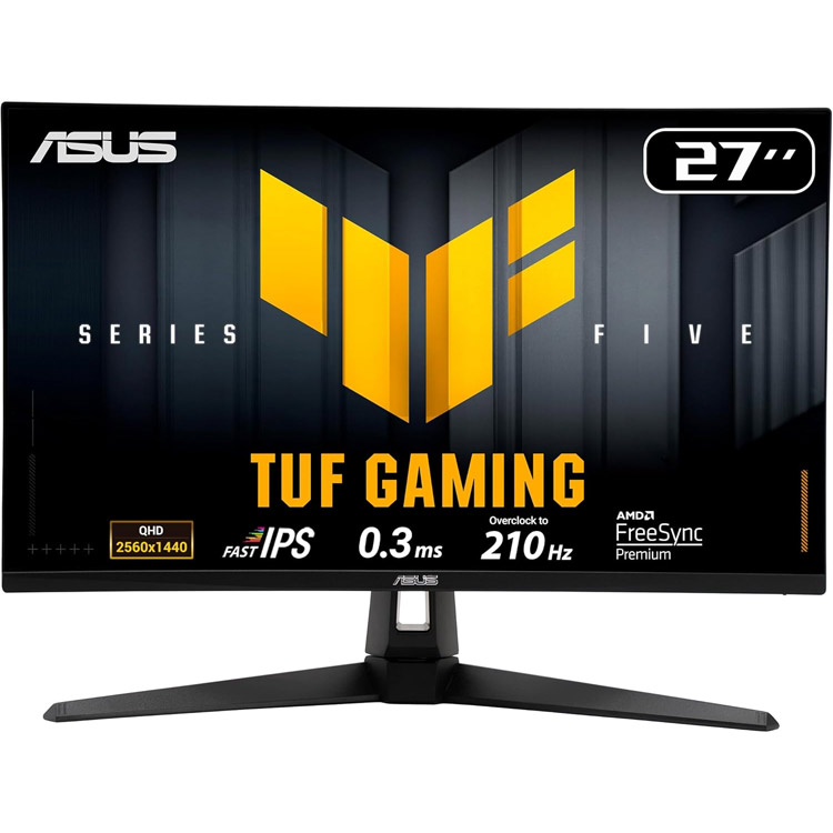 خرید مانیتور گیمینگ Asus TUF Gaming VG27AQ5A - کیفیت 2K - نرخ نوسازی ۲۱۰ هرتز - پنل ۲۷ اینچ IPS