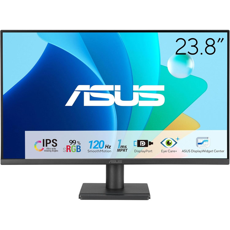 خرید مانیتور Asus VA249QG - کیفیت Full-HD - نرخ نوسازی ۱۲۰ هرتز - پنل ۲۴ اینچ