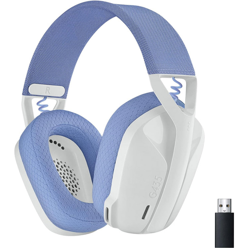 خرید هدست گیمینگ بی‌سیم Logitech G435 - نسخه Off White and Lilac