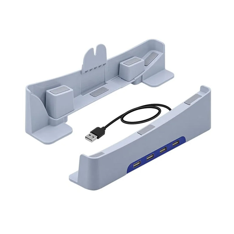 پایه افقی چندکاره PGtech Console Bracket با هاب USB 4-in-1 مخصوص PS5 Slim و Pro