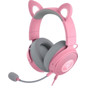خرید هدست گیمینگ بی‌سیم Razer Kraken Kitty V2 Pro - صورتی