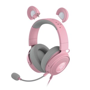 خرید هدست گیمینگ بی‌سیم Razer Kraken Kitty V2 Pro - صورتی