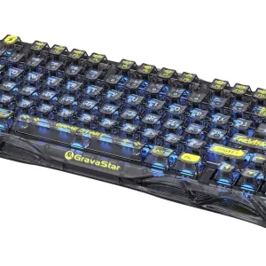 خرید کیبورد بی‌سیم GravaStar Mercury K1 Lite - سیاه شفاف