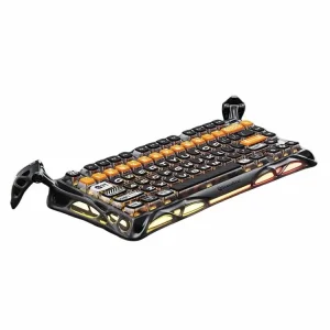 خرید کیبورد گیمینگ بی‌سیم GravaStar Mercury K1 Pro - نسخه ویژه CyberFlare