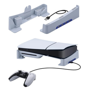 پایه افقی چندکاره PGtech Console Bracket با هاب USB 4-in-1 مخصوص PS5 Slim و Pro