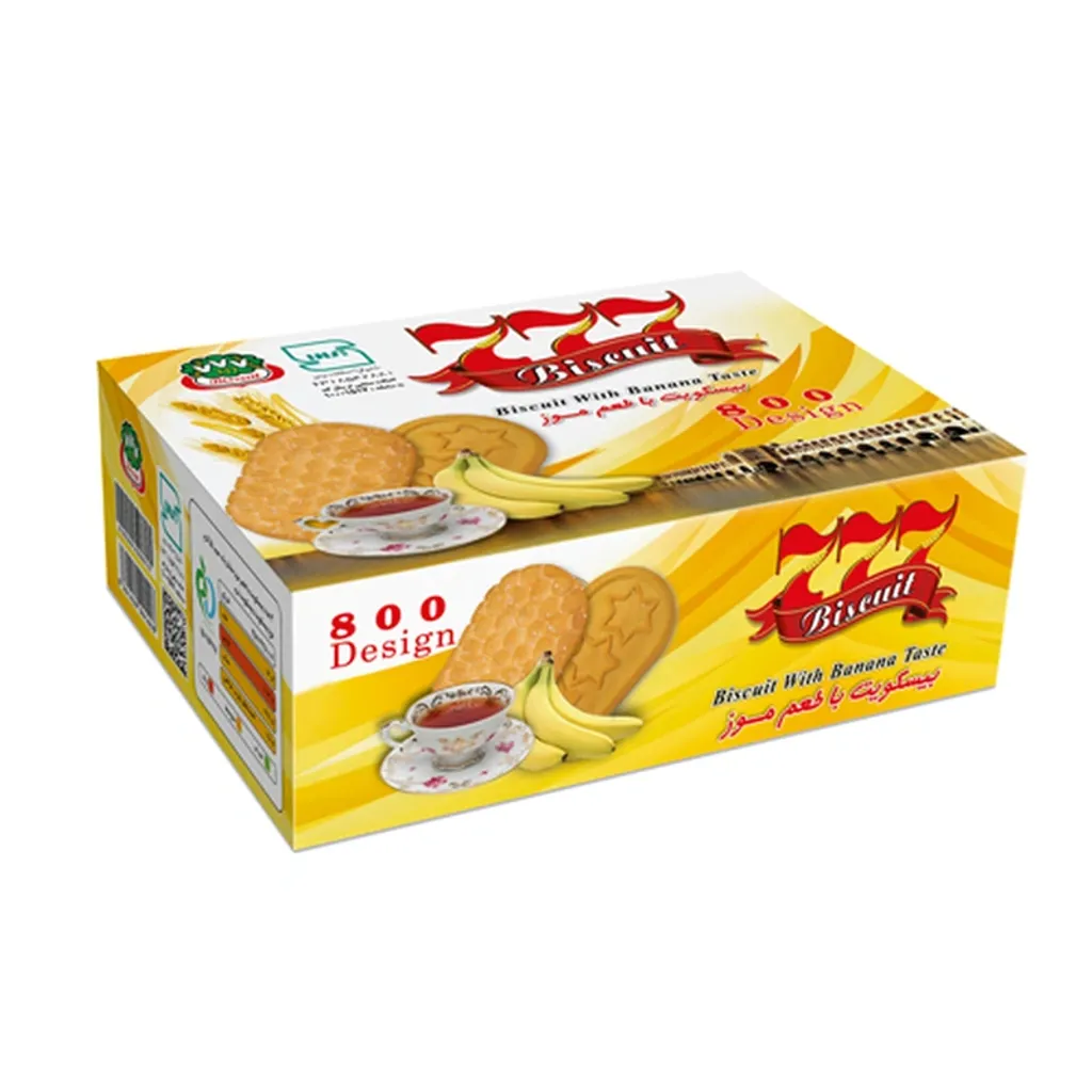بیسکویت موزی ۷۷۷ طرح ۸۰۰