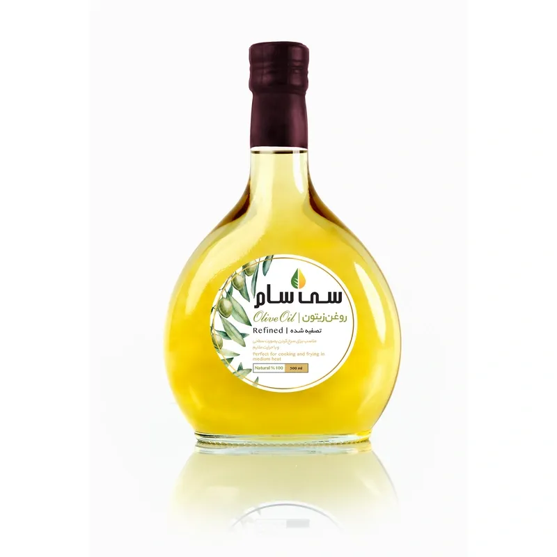 روغن زیتون تصفیه‌شده خوراکی سی سام شیشه ۱ لیتر