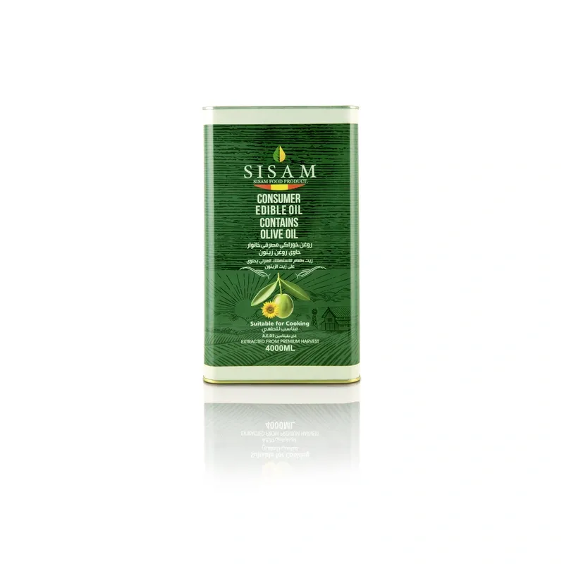 روغن خوراکی حاوی روغن زیتون سی سام قوطی ۴ لیتر