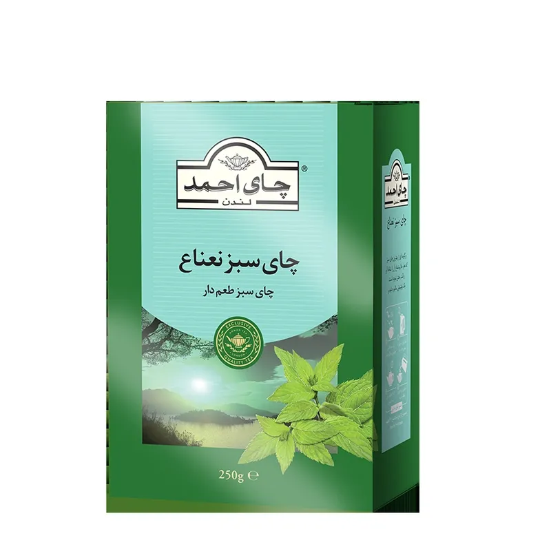 چای سبز با طعم نعناع احمد ۲۵۰ گرمی