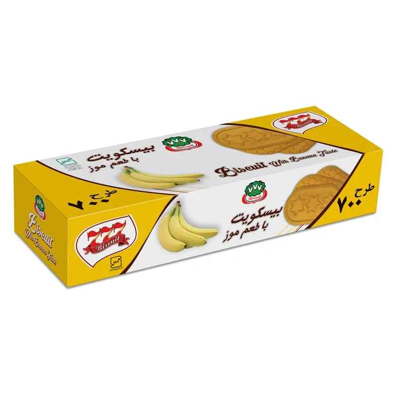 بیسکویت موزی ۷۷۷ طرح ۷۰۰