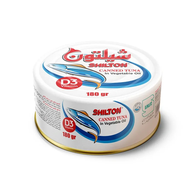 کنسرو ماهی تون در روغن گیاهی شیلتون ۱۸۰ گرمی