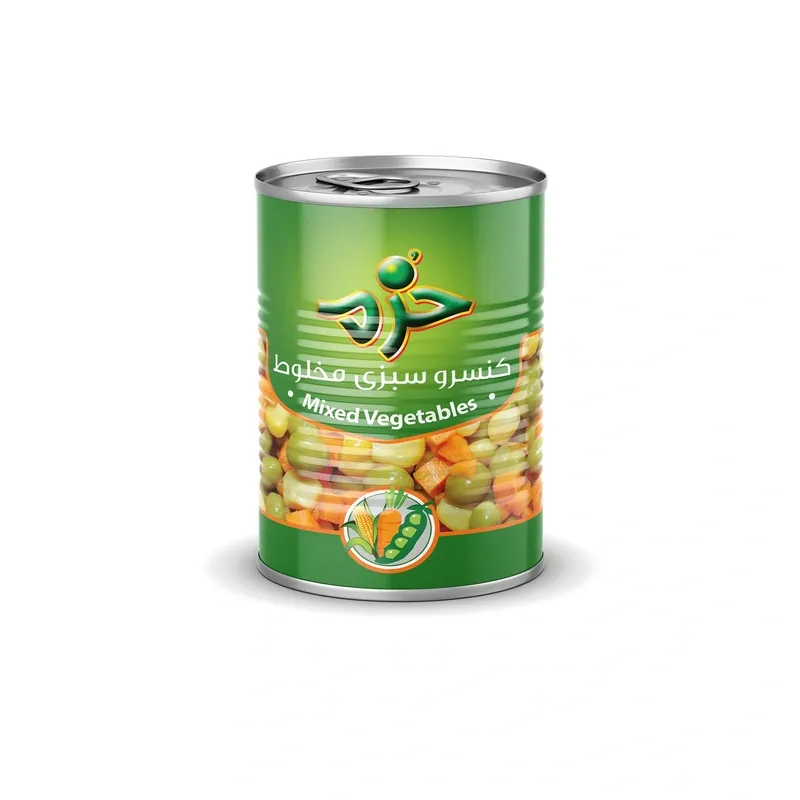 کنسرو سبزی مخلوط خرم